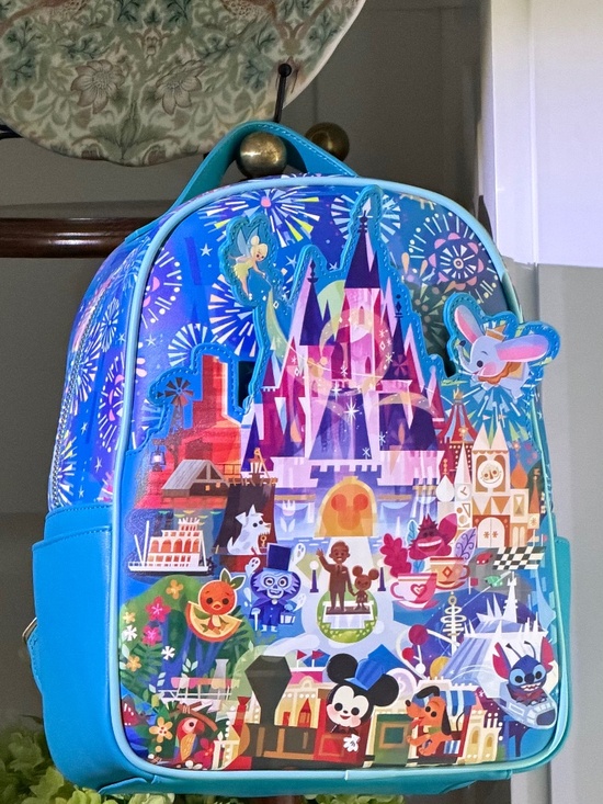 NWT Disney Parks Loungefly by Artist Joey Chou Mini Backpack main image 13